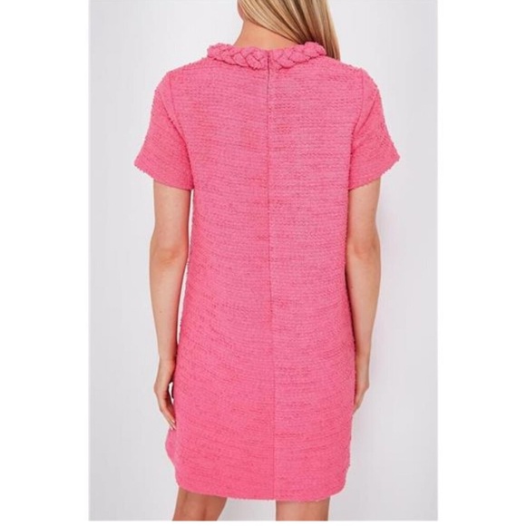 Tuckernuck Jackie Tweed Dress Hot Pink Size M - Picture 5 of 16